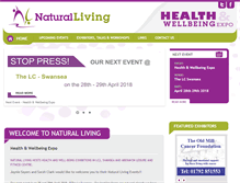 Tablet Screenshot of natural-living-expo.co.uk